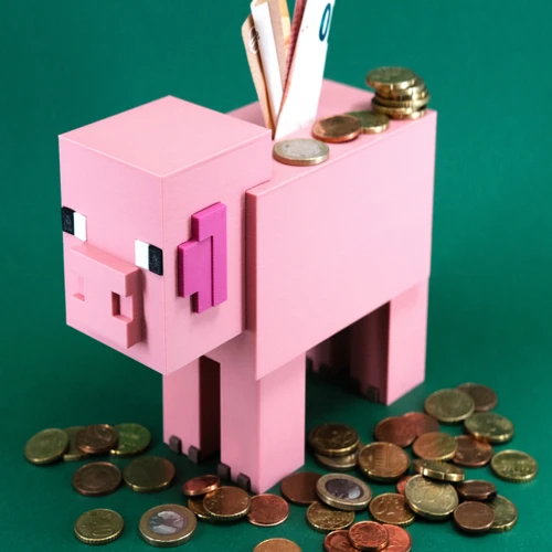 Minecraft Piggy Bank