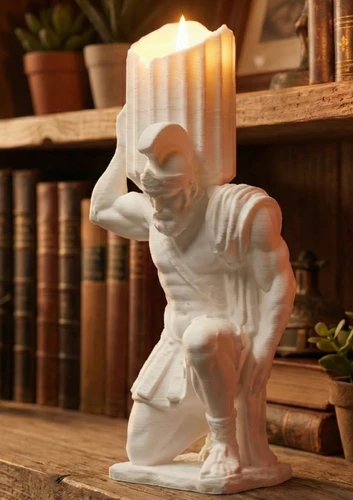 Greek Hero Tea Light Holder