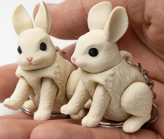 Flexi-Spring Easter Bunny – Articulated Fidget & Keychain