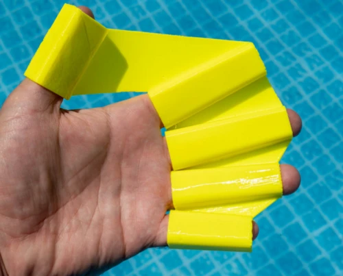 Hydro-Flex: TPU Hand Fin Flexible Finger Paddles Set