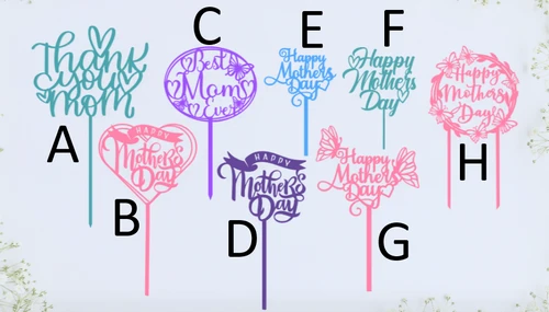 The Finishing Touch: Mother’s Day Elegant Cake Toppers