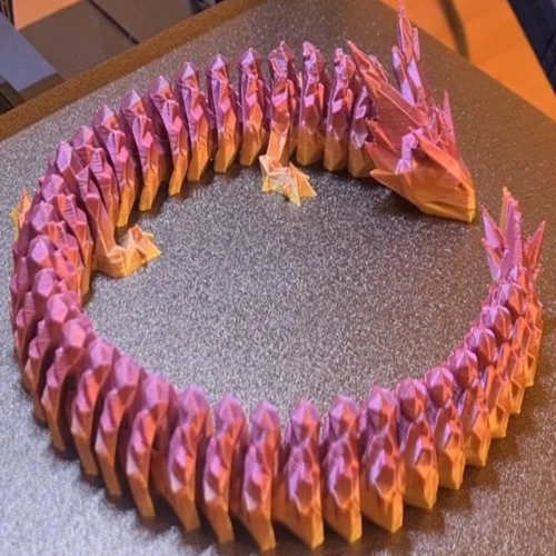 The Prismatic Guardian: Articulated Crystal Dragon