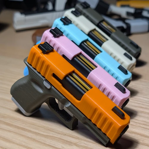 The Tactical Click: Glock-Style Slide-Action Fidget Keychain