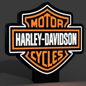 The Open Road Glow: Harley-Davidson LED Lightbox