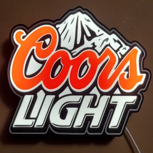 The Silver Bullet Glow: Coors Light LED Lightbox
